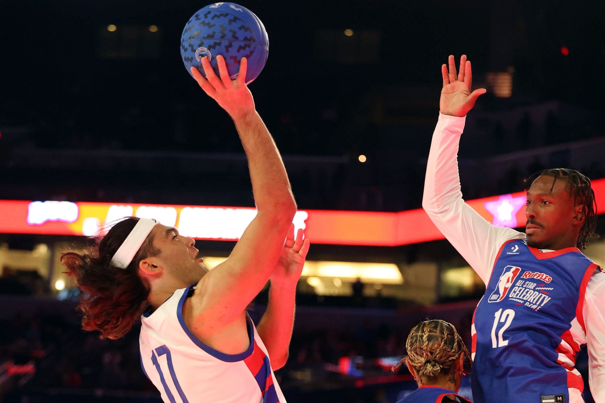 Cooper Kupp Dunks On Puka Nacua's Ridiculous Basketball Claim 3 NBA: All Star Celebrity Game-Shannon at Stephen A Puka Nacua