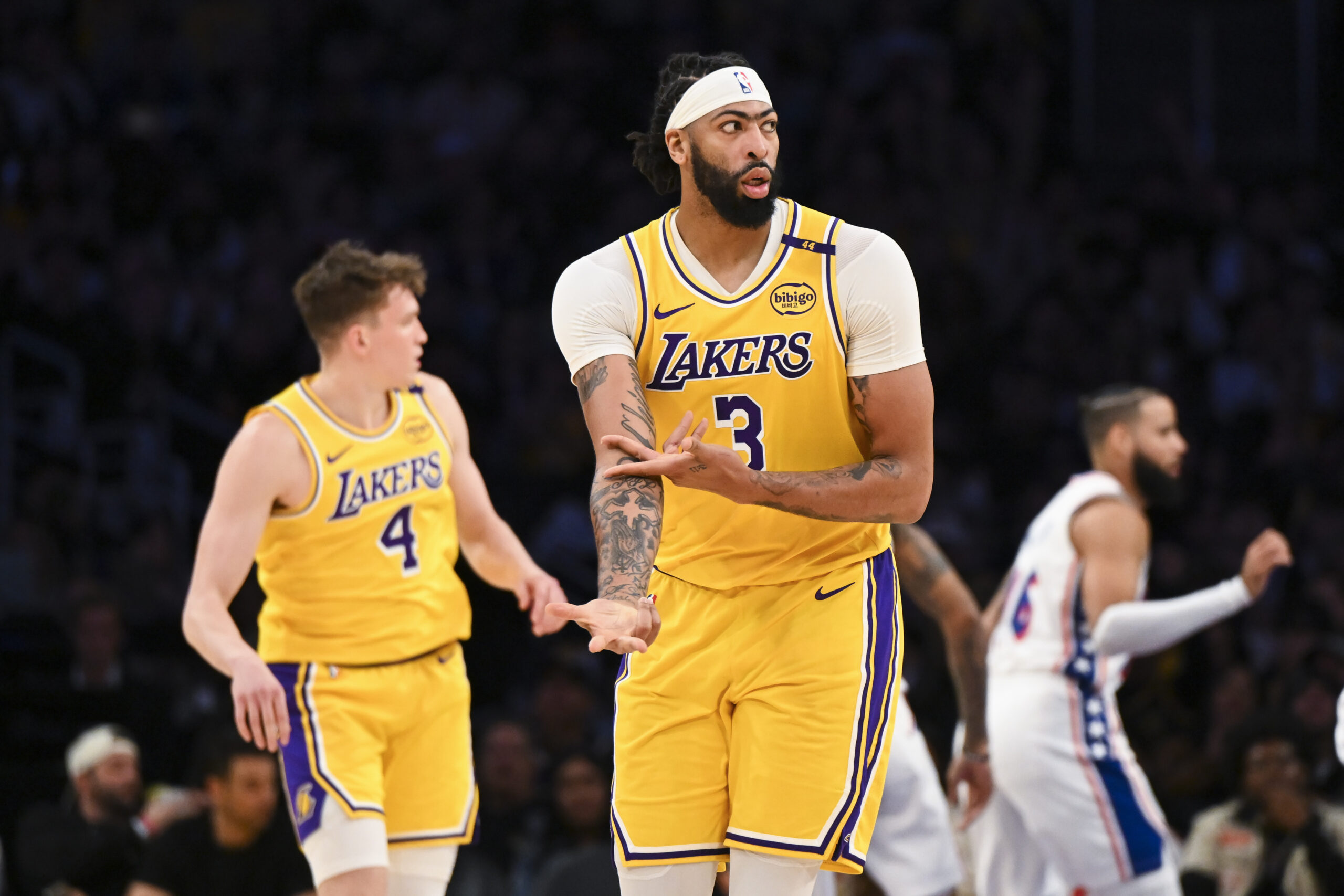 Highly Scrutinized Los Angeles Lakers Player Named MVP Favorite 3 NBA: Philadelphia 76ers at Los Angeles Lakers | Anthony Davis