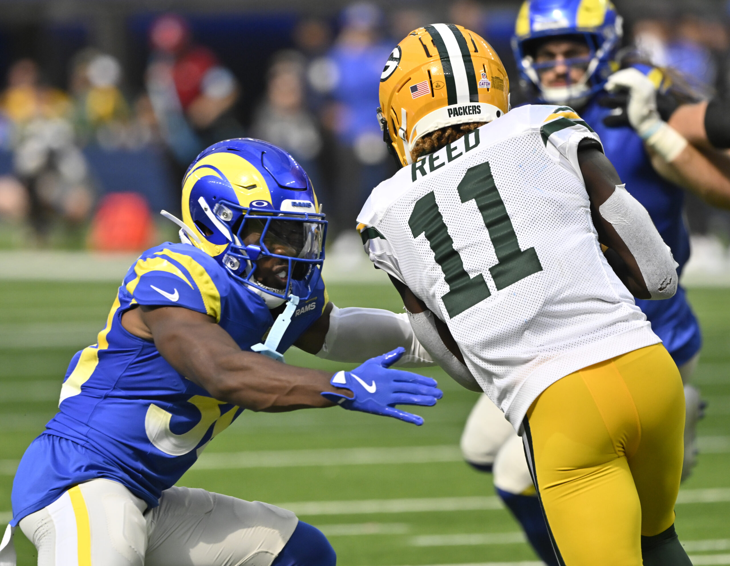 Rams Rookie Defender Carted Off The Field Vs. Seahawks 3 NFL: Green Bay Packers at Los Angeles Rams