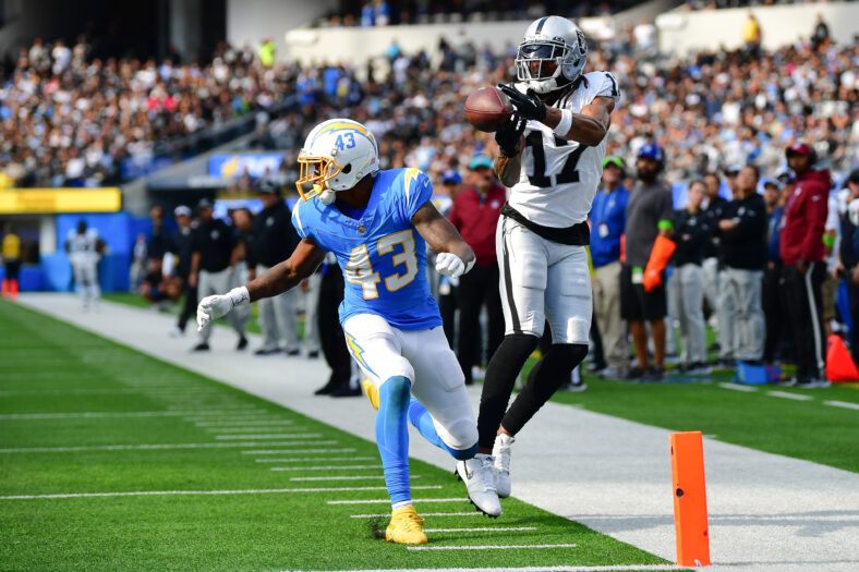 Los Angeles Chargers Have 2nd Best Odds To Land Newly Available WR 3 NFL: Las Vegas Raiders at Los Angeles Chargers