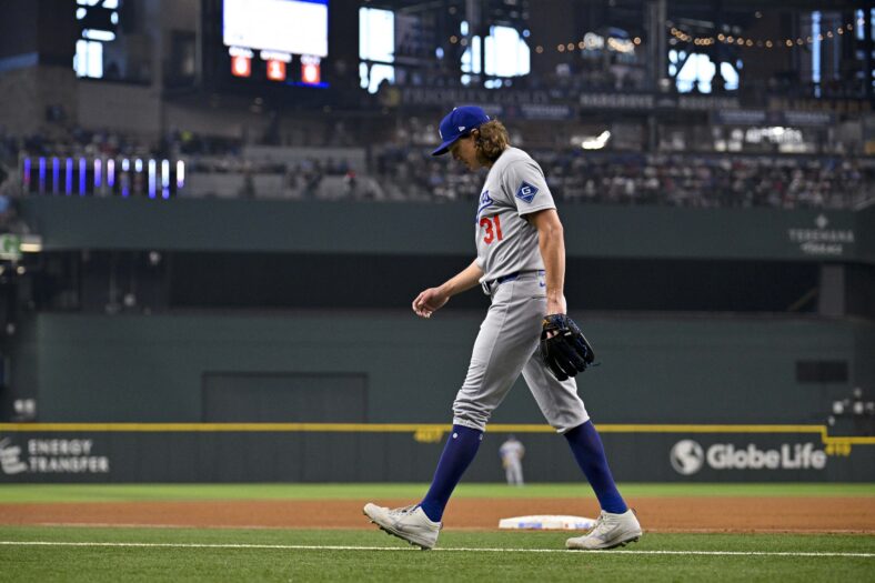 Los Angeles Dodgers Starter Exits Pirates Game After 1 Inning With Another Apparent Injury 3 MLB: Los Angeles Dodgers at Texas Rangers