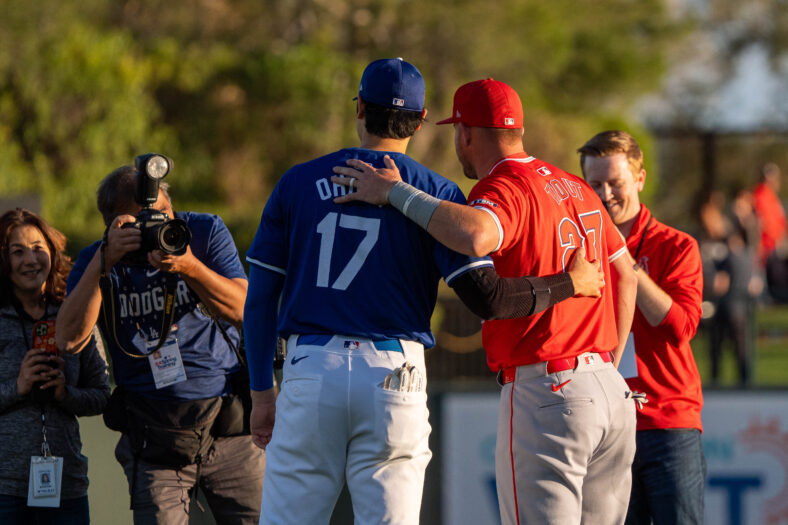 Mike Trout Apathetic About Shohei Ohtani's Big Moment With Los Angeles Dodgers 3 MLB: Spring Training-Los Angeles Angels at Los Angeles Dodgers Shohei Ohtani