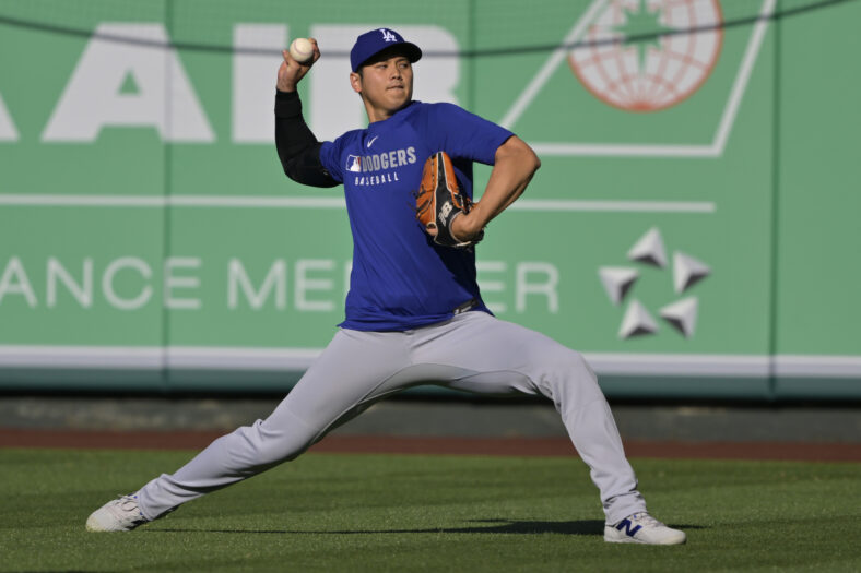 Los Angeles Dodgers' Shohei Ohtani Takes Another Big Step In Slow Recovery Process 3 MLB: Spring Training-Los Angeles Dodgers at Los Angeles Angels