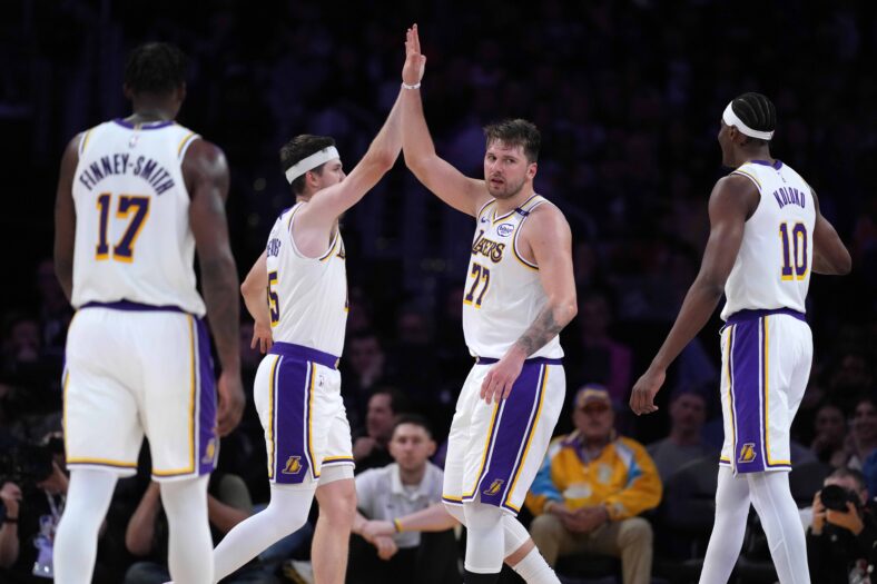 Los Angeles Lakers GM Reveals Reaves Played Big Role In Doncic Trade Talks 3 NBA: Phoenix Suns at Los Angeles Lakers