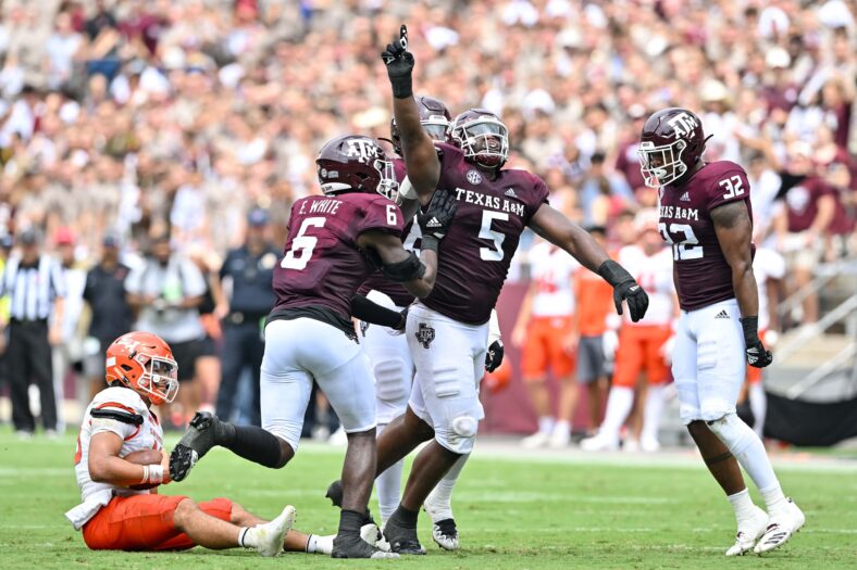 Los Angeles Rams Set Private Meeting With Aggressive 1st Round DT 3 NCAA Football: Sam Houston State at Texas A&M
