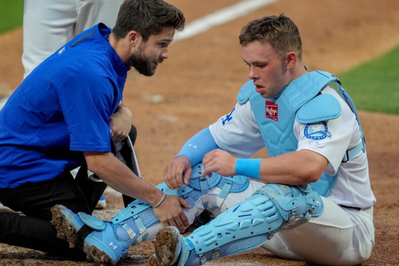 Los Angeles Dodgers Exciting Young Star Exits Game After Taking Ball To His Face 3 Syndication: The Oklahoman