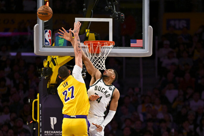 NBA: Milwaukee Bucks at Los Angeles Lakers