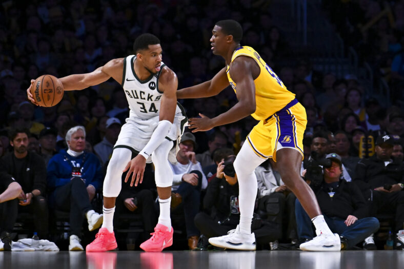 NBA: Milwaukee Bucks at Los Angeles Lakers