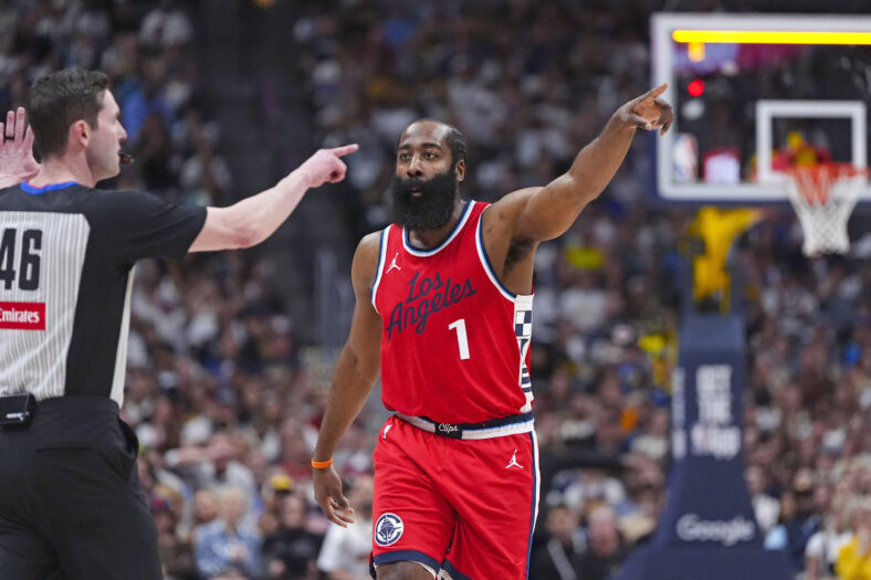 Addled Old Man Takes Los Angeles Clippers Finger Pointing To Ridiculous New Level 3 NBA: Playoffs-Los Angeles Clippers at Denver Nuggets