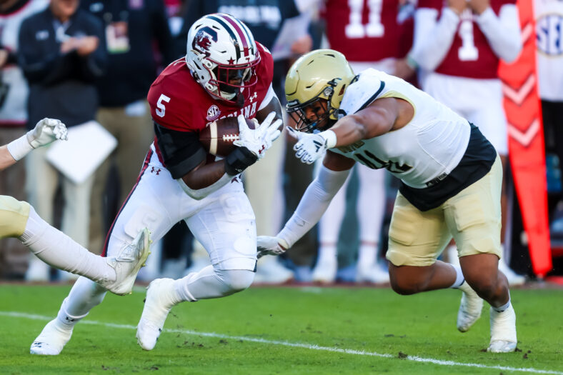 Los Angeles Chargers Have 2 Rookie RBs To Watch, 'Rocket' Earns High Praise Alongside Omarion Hampton 3 NCAA Football: Wofford at South Carolina