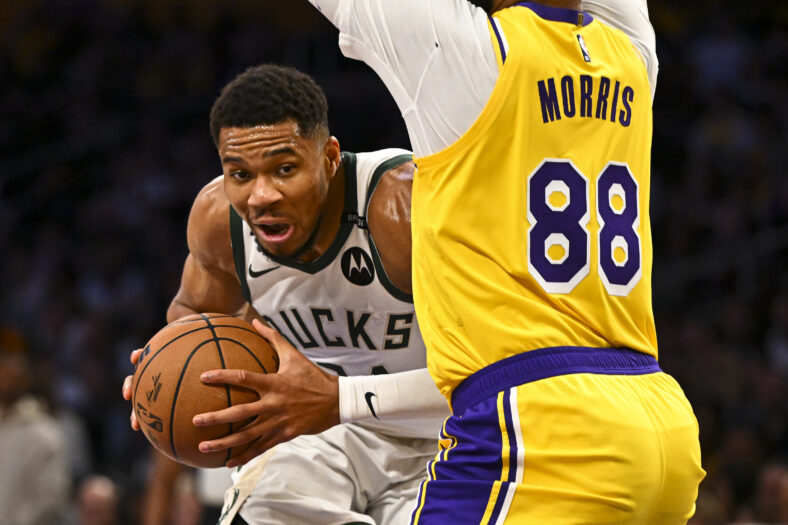 NBA: Milwaukee Bucks at Los Angeles Lakers