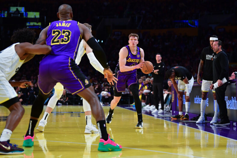 Los Angeles Lakers Rookie Makes Wild 5-10 Year Prediction 3 NBA: Utah Jazz at Los Angeles Lakers