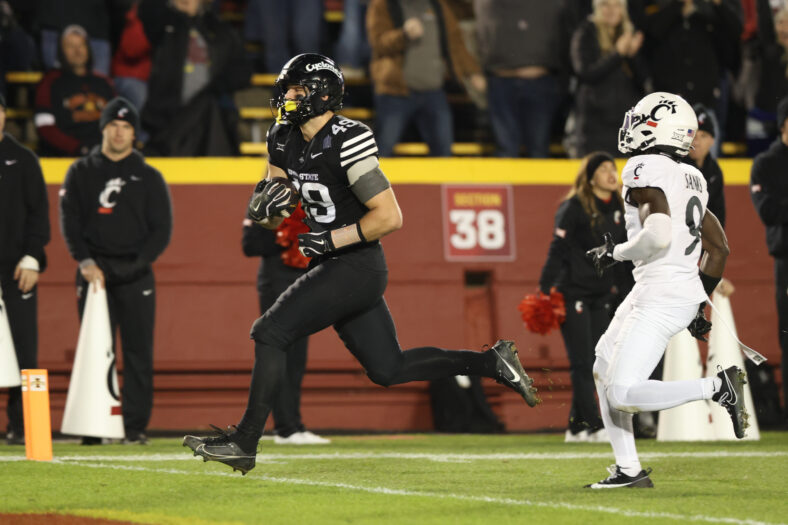 Los Angeles Chargers 'Do It All' Rookie Continues To Impress At OTAs 4 NCAA Football: Cincinnati at Iowa State