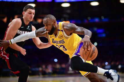 NBA: Miami Heat at Los Angeles Lakers
