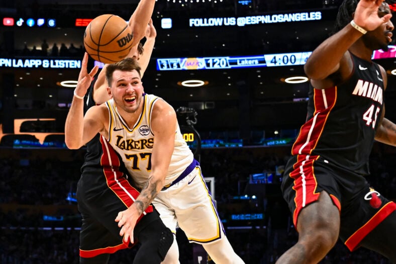 NBA: Miami Heat at Los Angeles Lakers